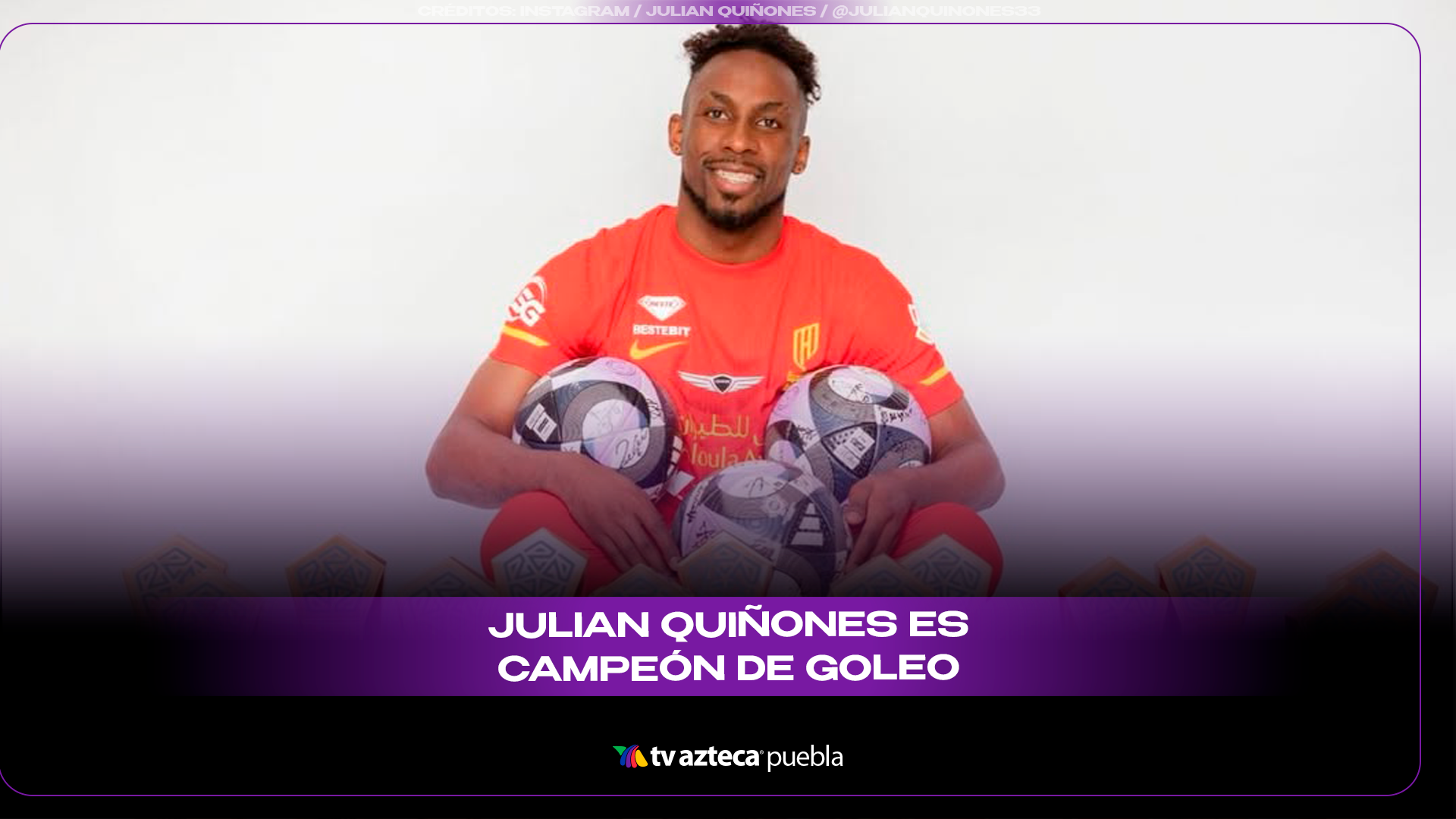 Julián Quiñones conquista el campeonato de goleo en Arabia Saudita.