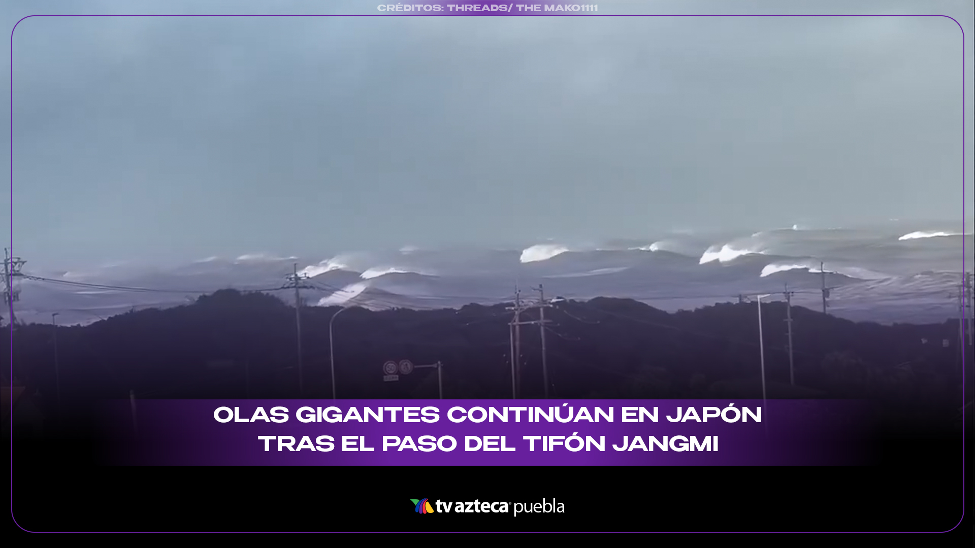El tifón pasó, pero el océano seguía mostrando su fuerza en Japón