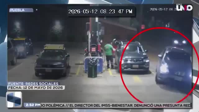 La seguridad que presume Alejandro Armenta vuelve a ser cuestionada, ahora ROBAN dos vehículos a mano armada en la misma gasolinera