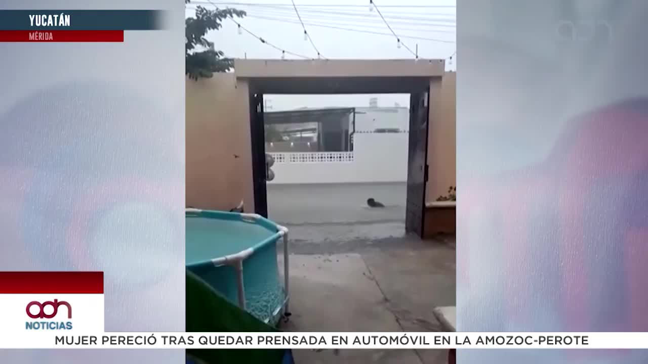 Hombre comienza a nadar en Mérida