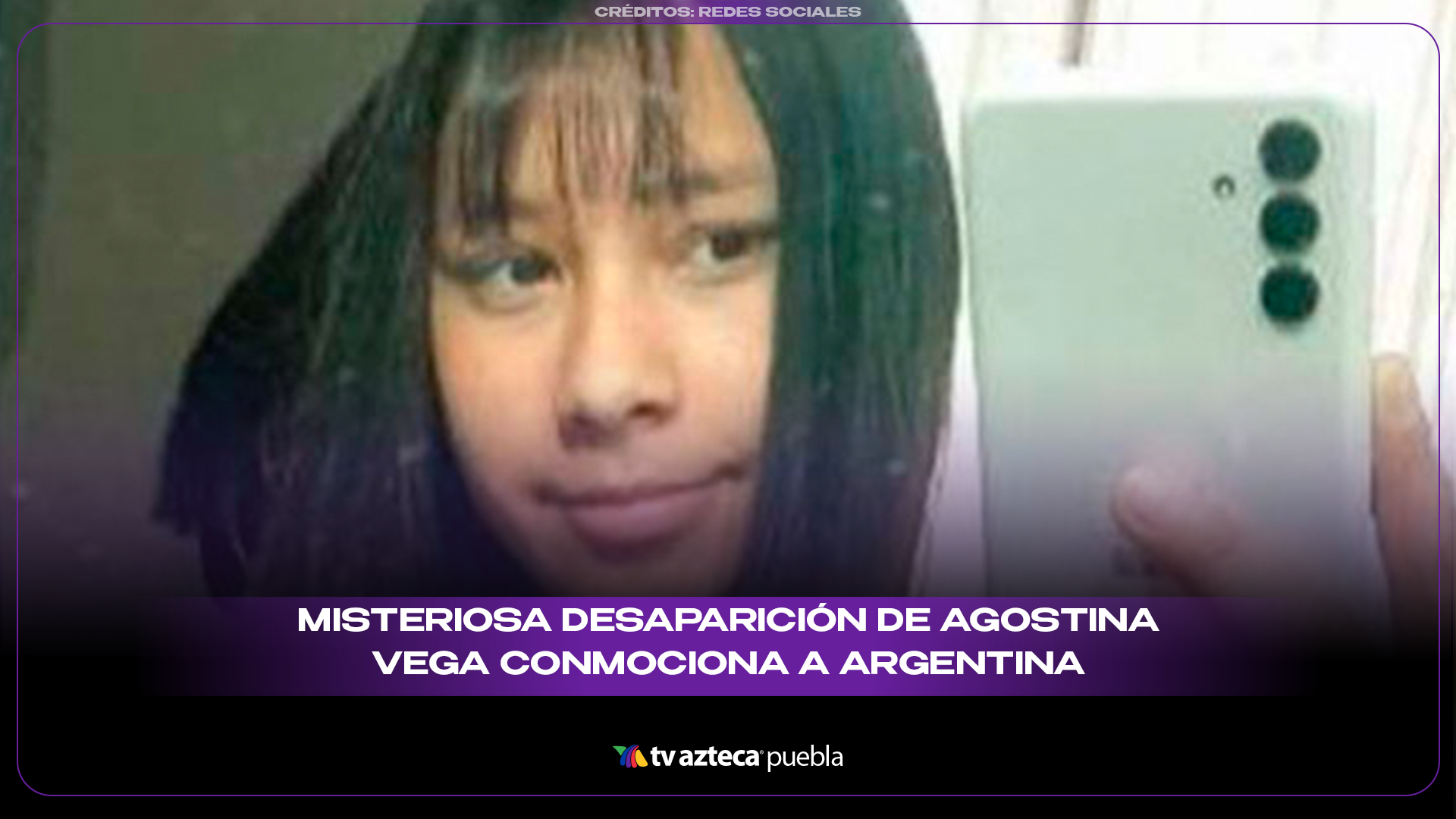 Agostina Vega desaparece en Córdoba, Argentina