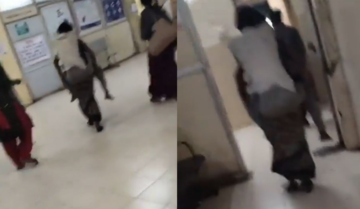 VIDEO: ¡Amor incondicional y a la antigua! Mujer carga a su 