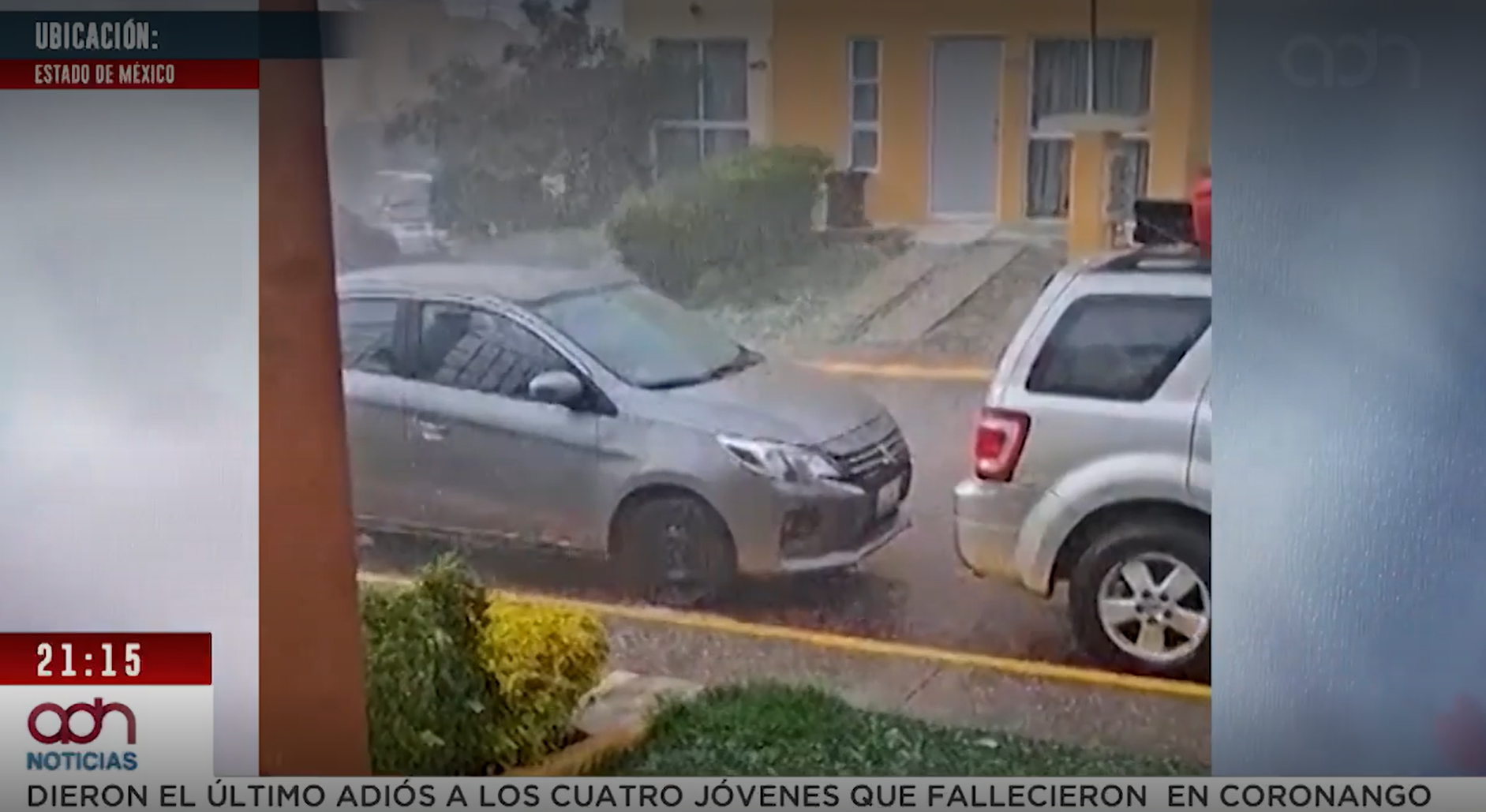 Fuertes lluvias pintan de blanco a Coacalco