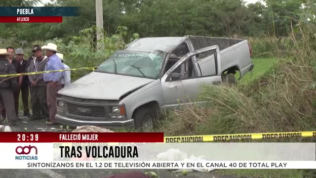 Cuerpo de mujer queda en la carretera Puebla-Atlix