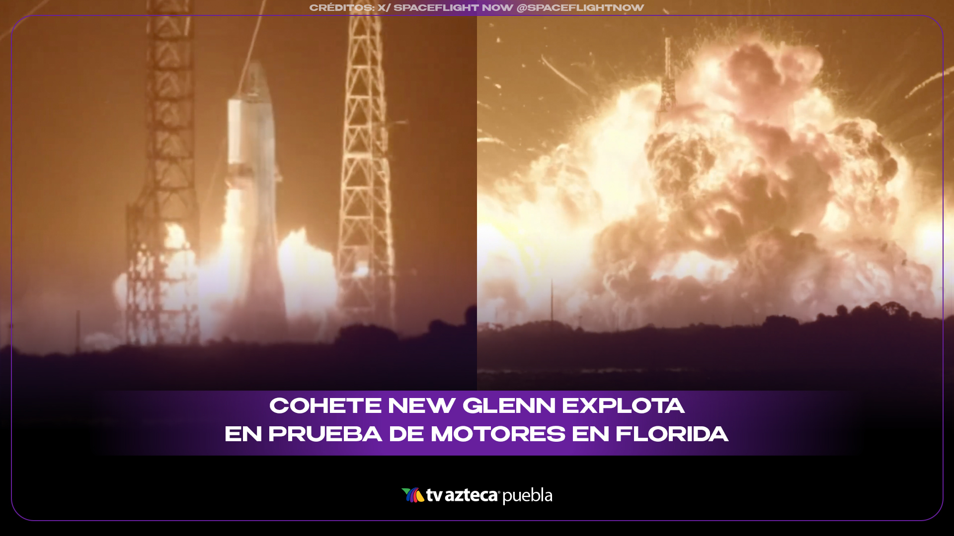 Explosión en Florida destruye cohete durante prueba espacial