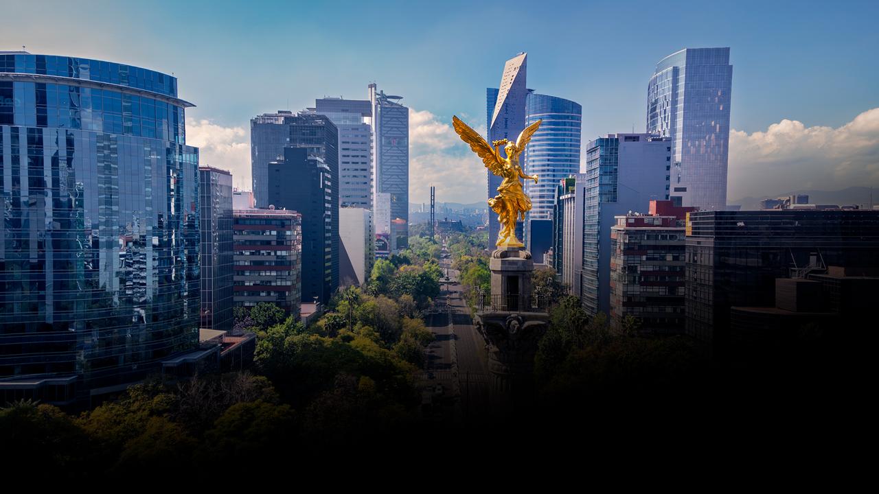 Paseo de la Reforma y el Ángel de la Independencia