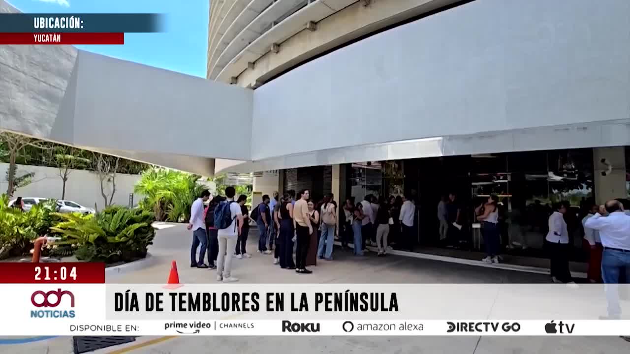 Día de temblores en la península de Yucatán: dos temblores f