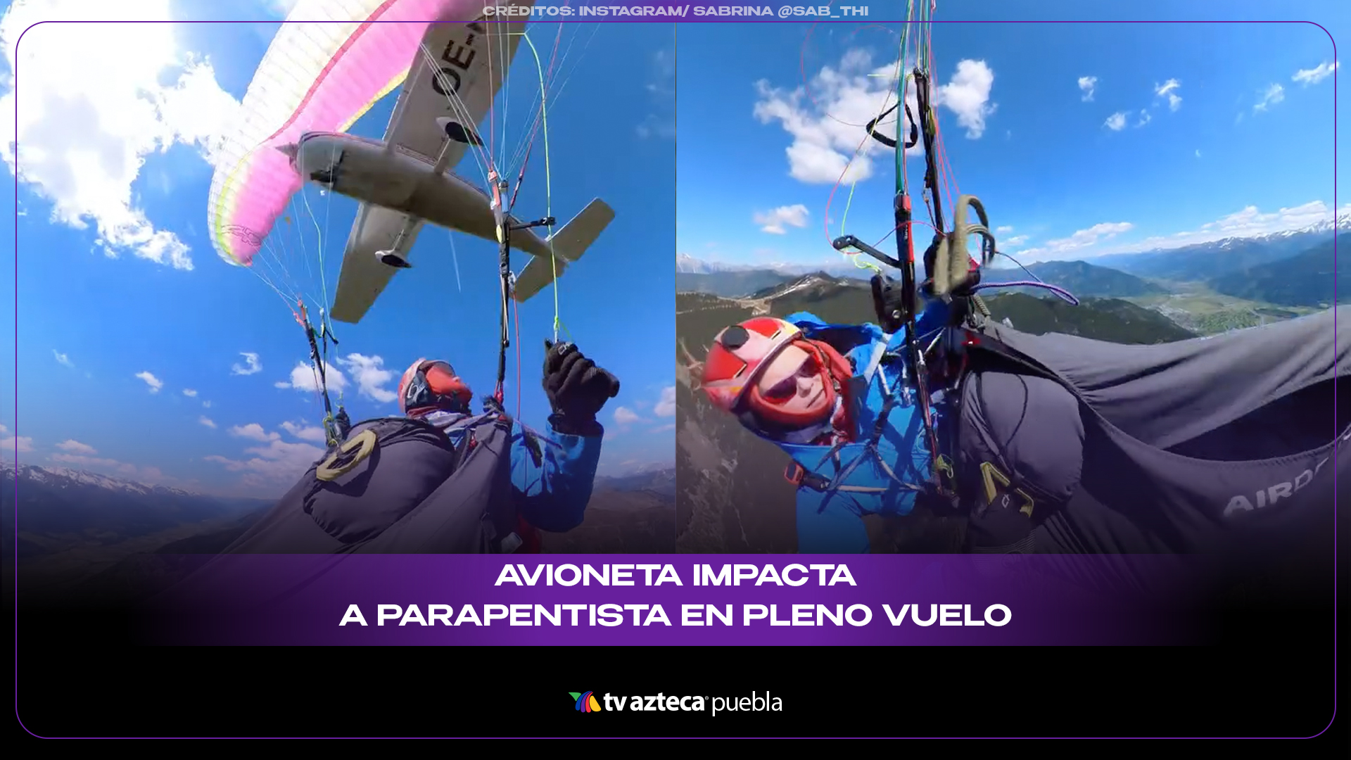 Avioneta impacta a parapentista en pleno vuelo y desata segundos de terror en Austria