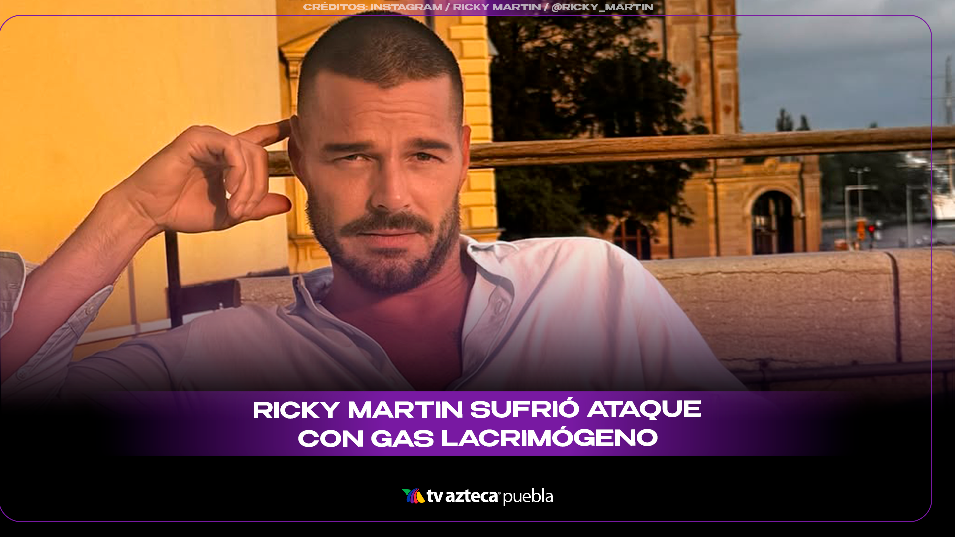 Ricky Martin detiene concierto en Montenegro tras incidente con gas lacrimógeno.