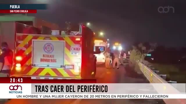 Mueren dos personas tras caer del Periférico Ecológico en Sa