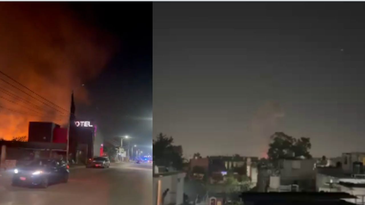 VIDEO: Captan momento exacto de EXPLOSIÓN de bodega de pirotecnia en Tultepec; el estruendo despertó a vecinos