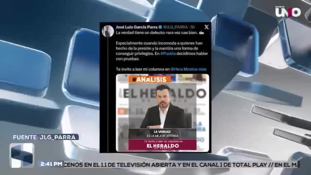 José Luis García Parra usa una columna en prensa escrita para intentar silenciar las críticas contra el gobierno morenista de Armenta