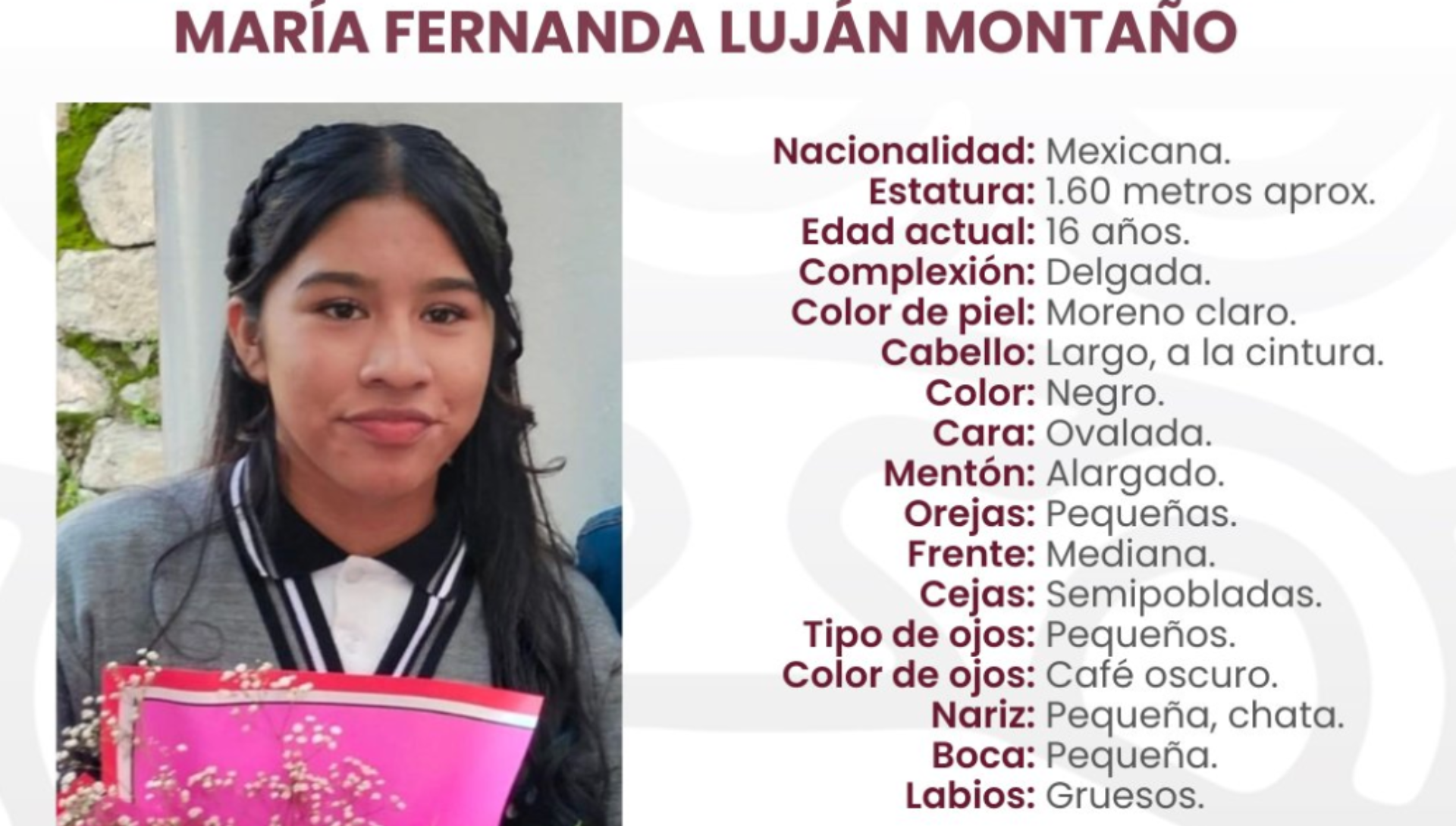 Reportan como desaparecida a María Fernanda Luján en la zona de La Margarita, Puebla
