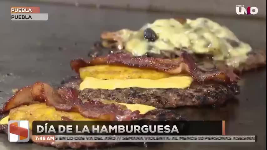 Día de la hamburgesa en Puebla