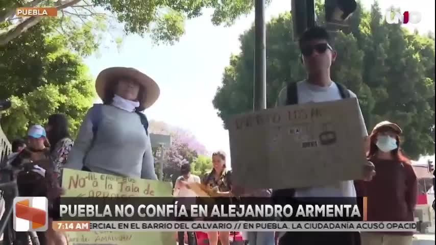 Poblanos aseguran no tener motivos para creer en el gobierno de Alejandro Armenta: el 68 % de los ciudadanos no confía en él, de acuerdo a INEGI