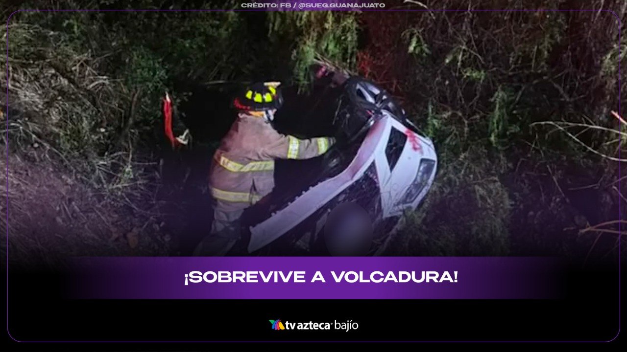 Accidente carretera Guanajuato Dolores Hidalgo: volcadura deja un lesionado