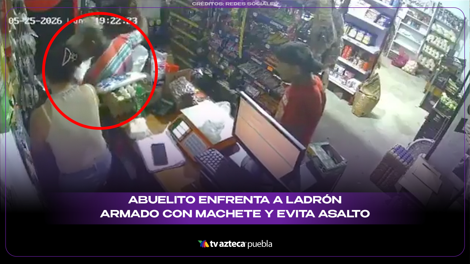 Abuelito enfrenta a ladrón armado con machete y evita asalto en Tabasco