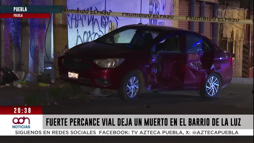 Conductor murió tras choque en el centro de Puebla hoy: Tragedia en el Barrio de La Luz