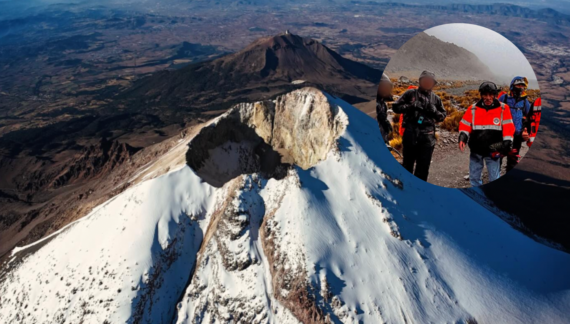 Movilización en el Pico de Orizaba por desaparición de tres excursionistas