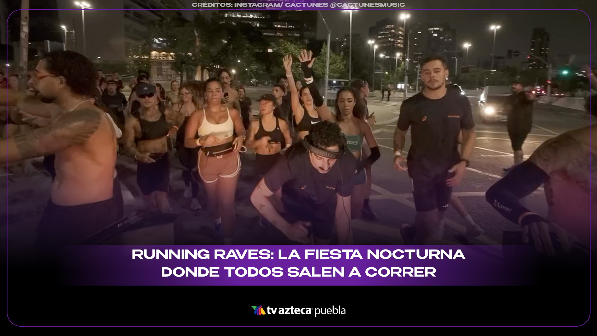Running raves: la fiesta nocturna donde todos salen a correr al ritmo de la música