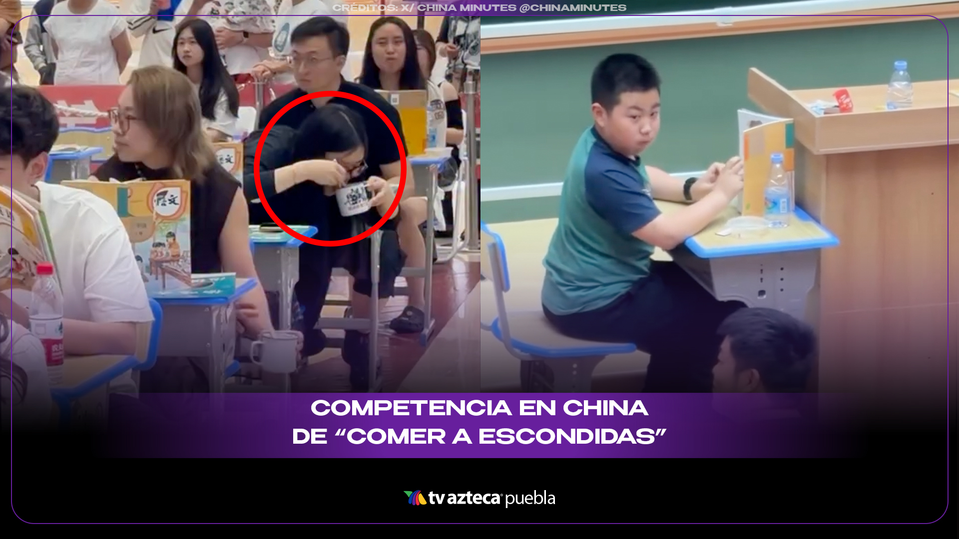 China convierte el “comer a escondidas” en una competencia viral