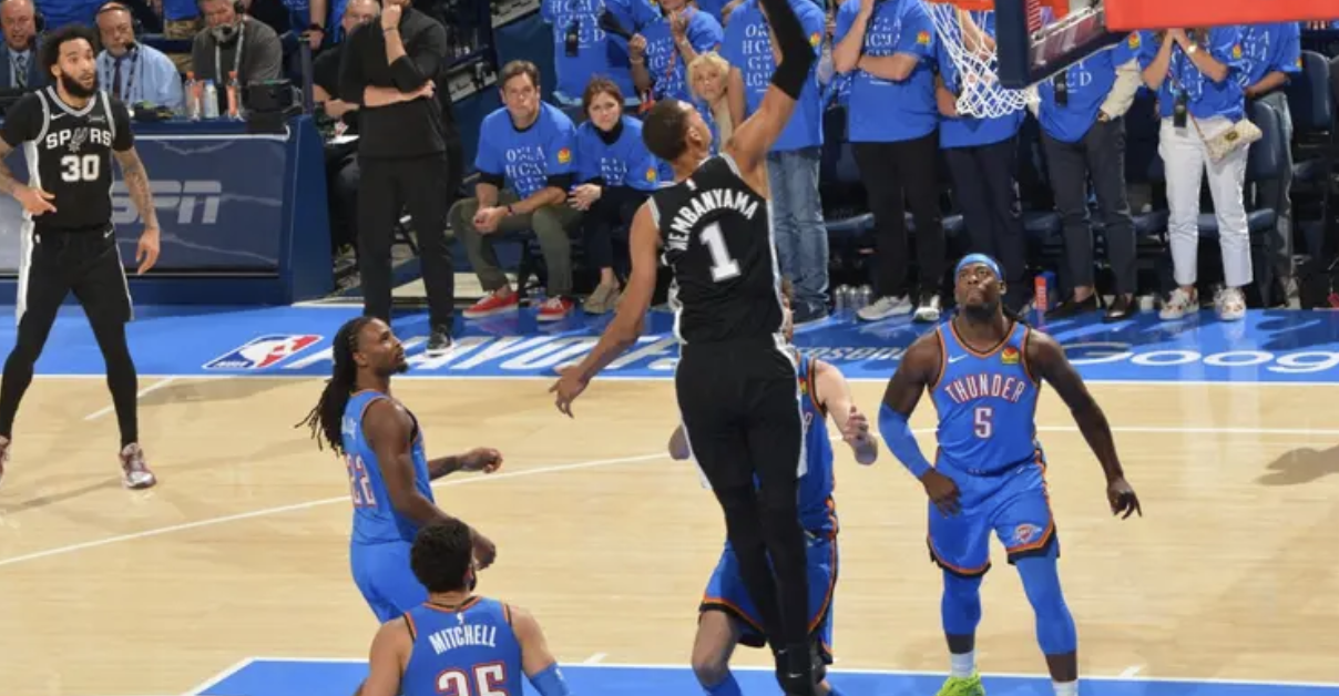 Spurs vencen al Thunder en doble tiempo extra y toman ventaja en las Finales del Oeste