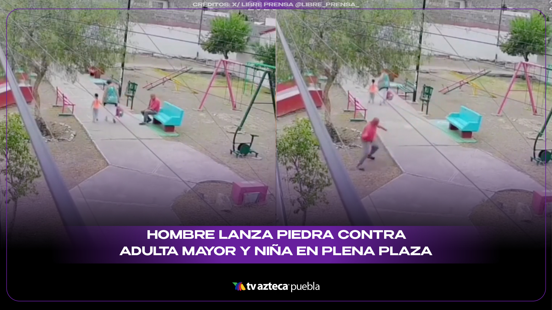 Brutal agresión en Saltillo: hombre lanza piedra contra adulta mayor y niña en plena plaza