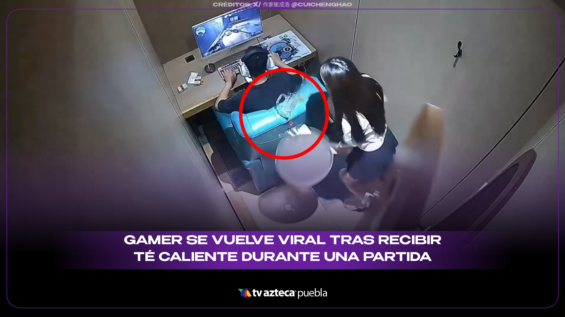 Le derraman té hirviendo y sigue jugando como si nada