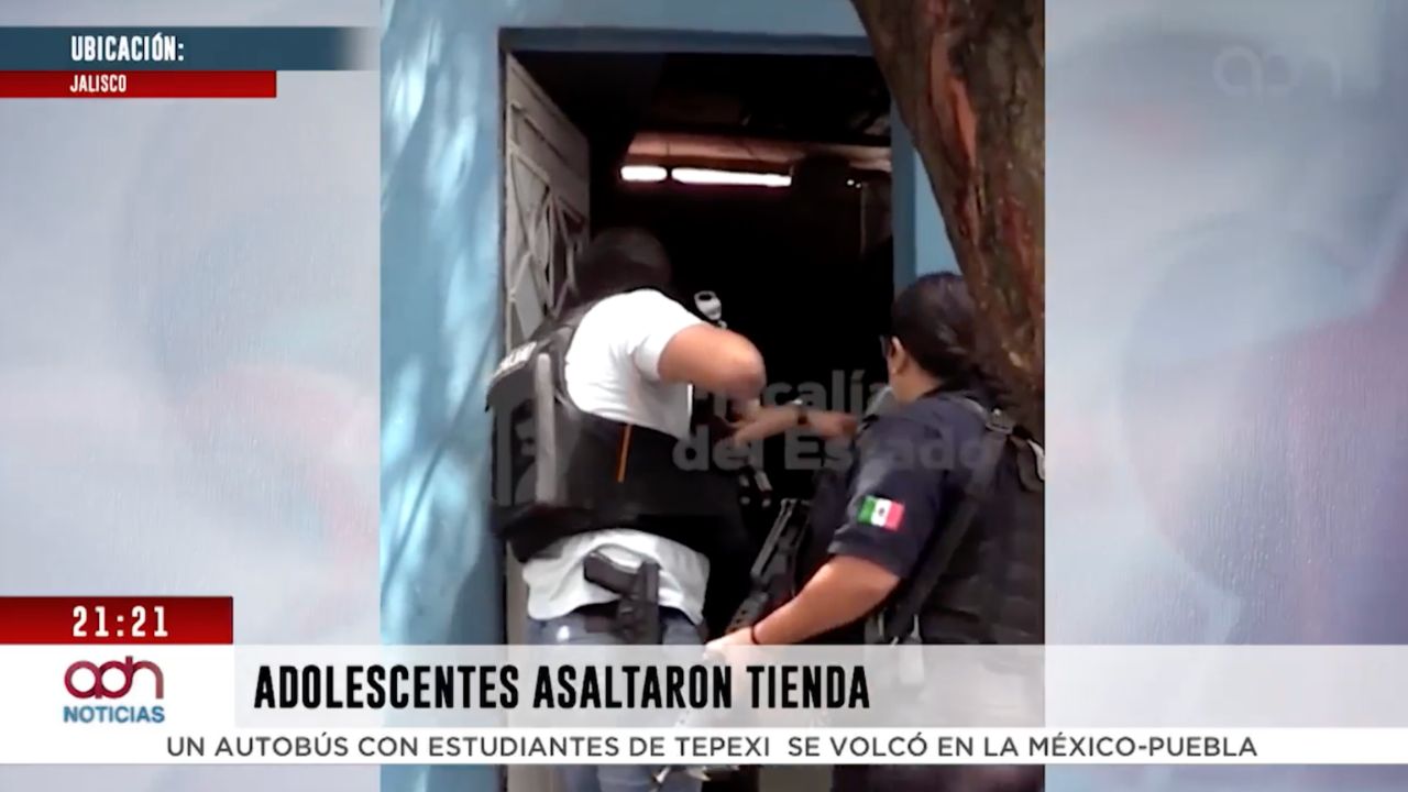Adolescentes asaltan tienda de abuelito en Guadaja