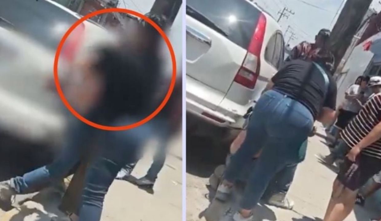 VIDEO: ¿Adiós a la chancla? Mujer da de cinturonazos a su hijo por presuntamente cometer un robo