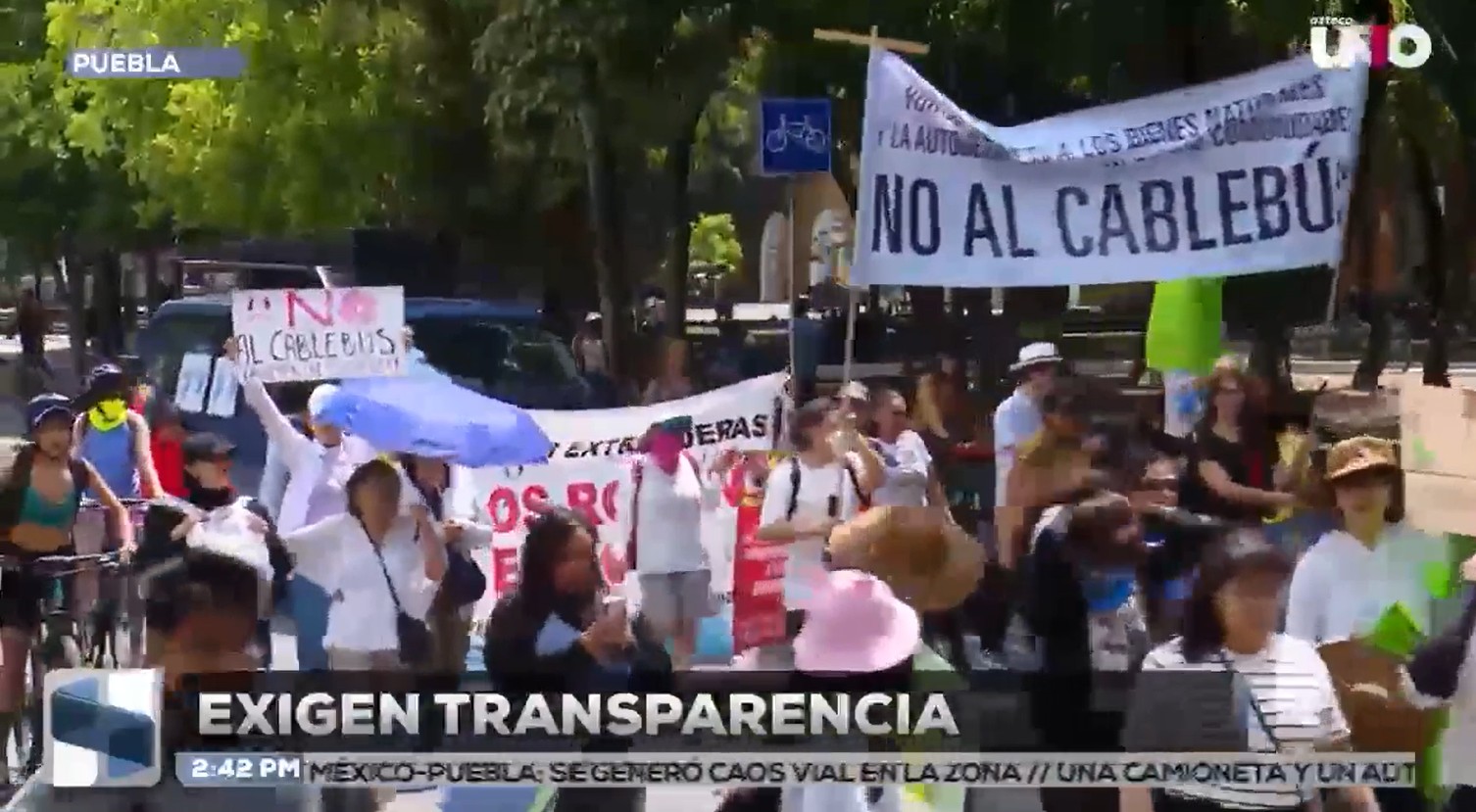 Ya son SEIS marchas contra el cablebús. El RECHAZO al proyecto de Alejandro Armenta crece