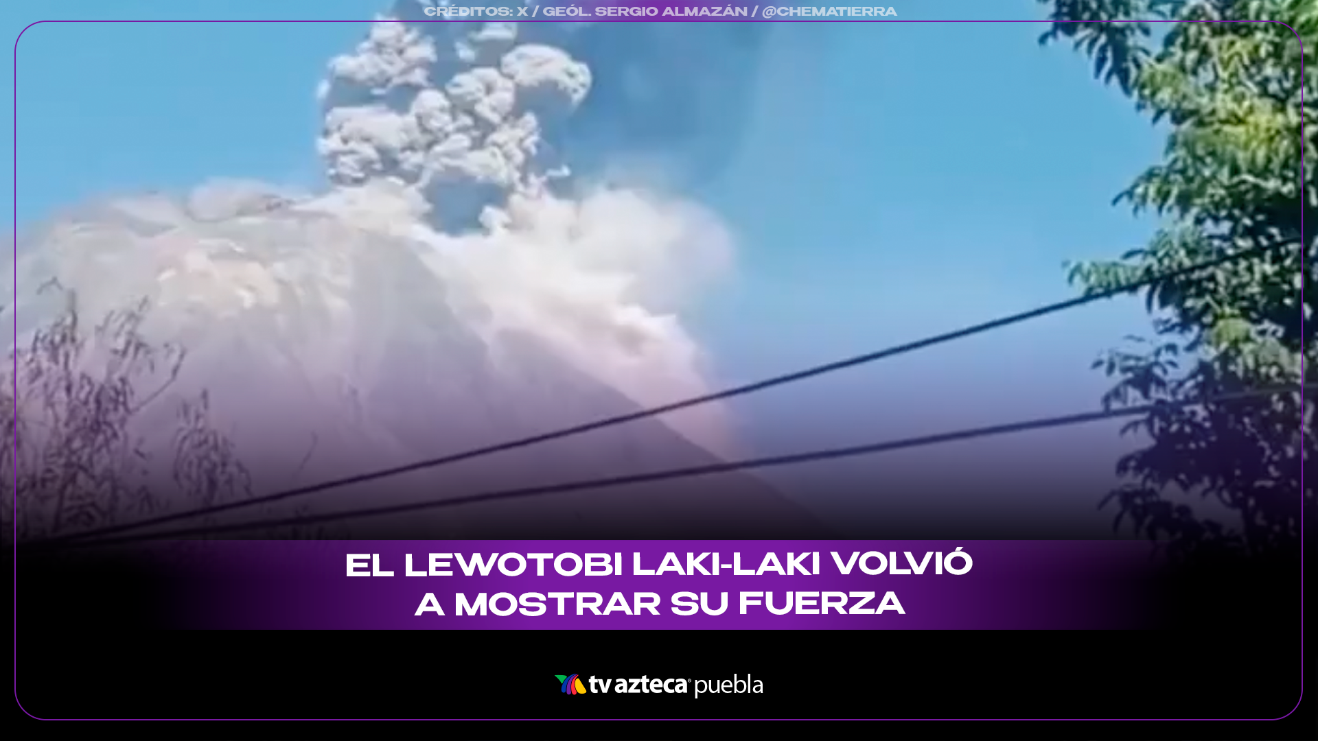 Erupción del volcán Lewotobi provoca cierre temporal de aeropuerto en Indonesia.