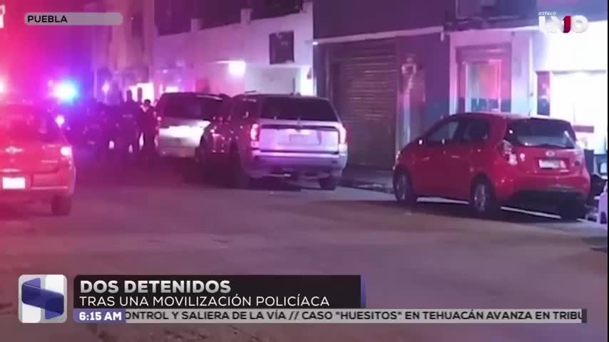Dos detenidos tras una movilización policíaca en L
