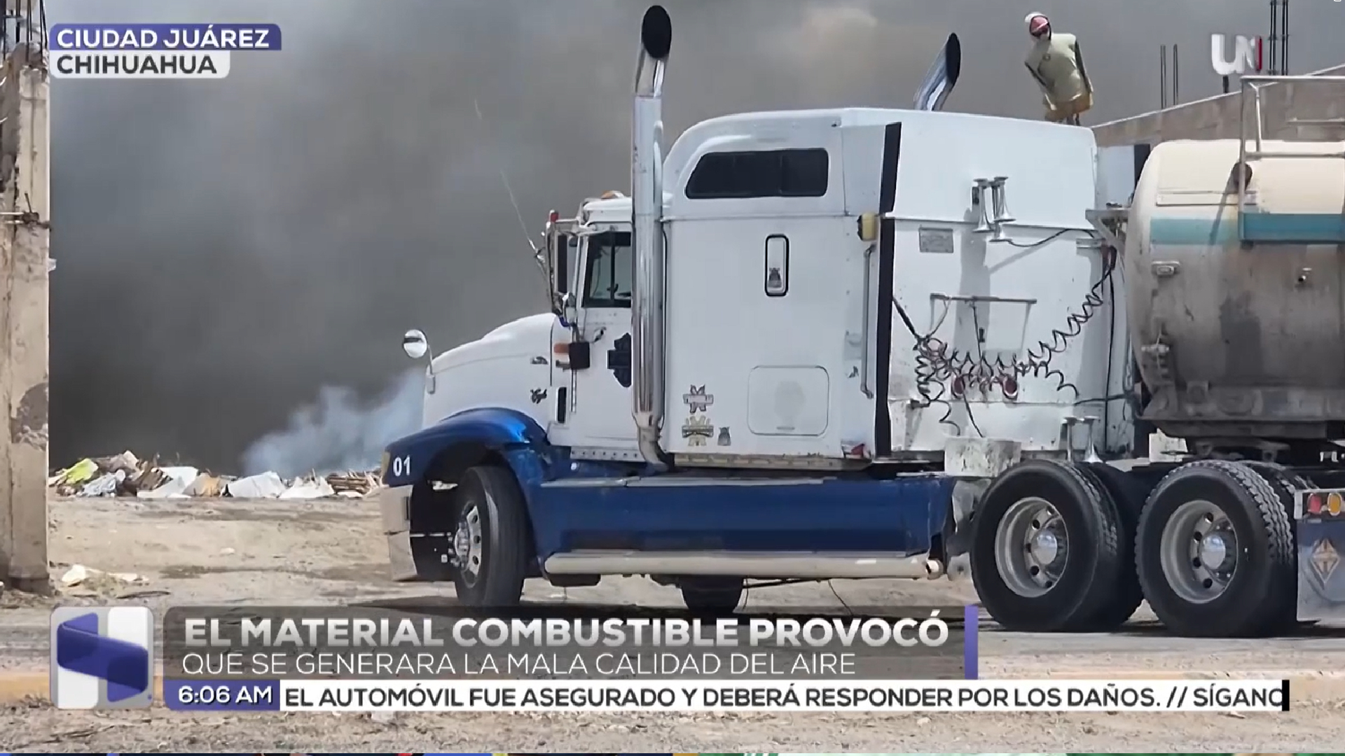 Incendio en recicladora de Ciudad Juárez deteriora la calidad del aire ...