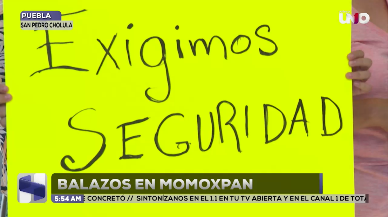 Vecinos de Momoxpan viven entre asaltos y balazos; exigen resultados al gobierno de Armenta
