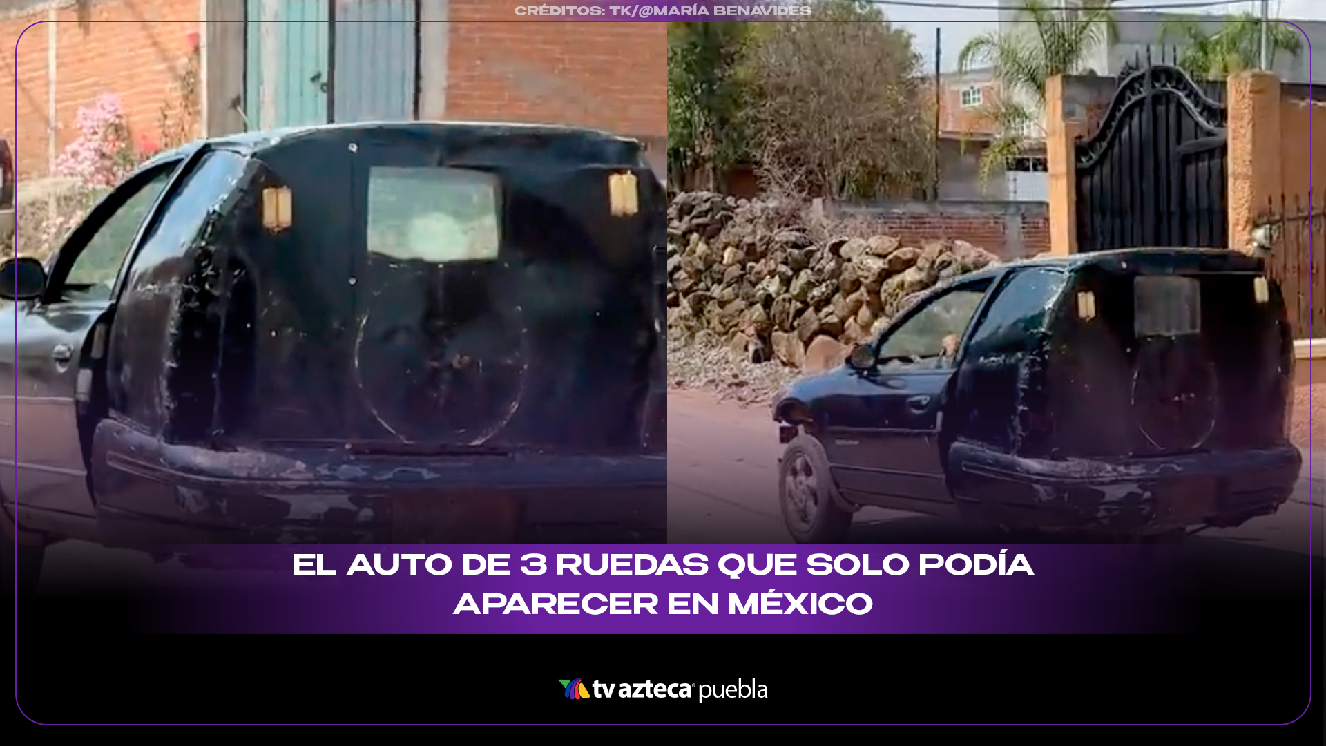 El auto de 3 ruedas que solo podía aparecer en México