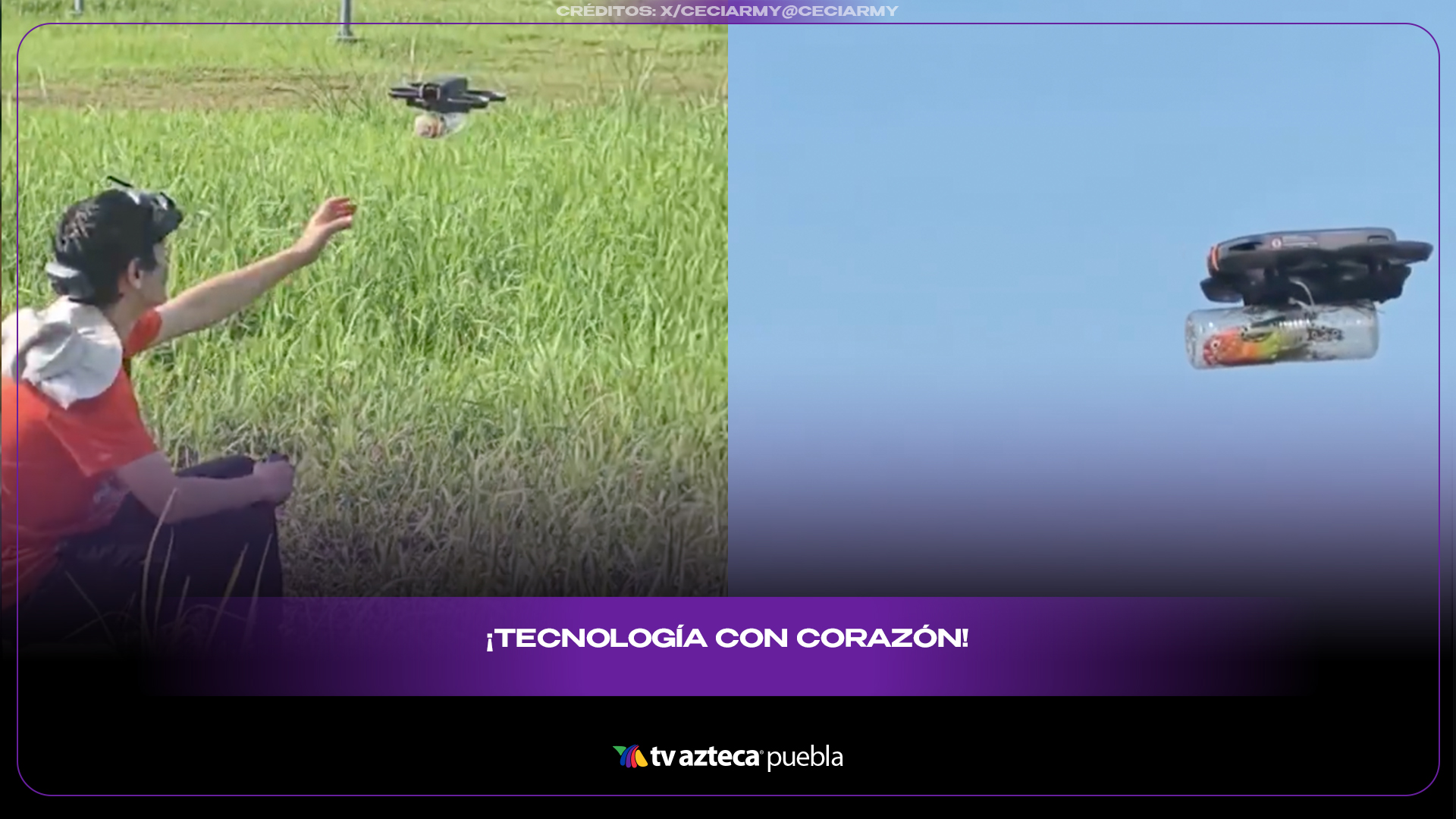 Joven usa dron para devolverle el vuelo a su ave paralizada