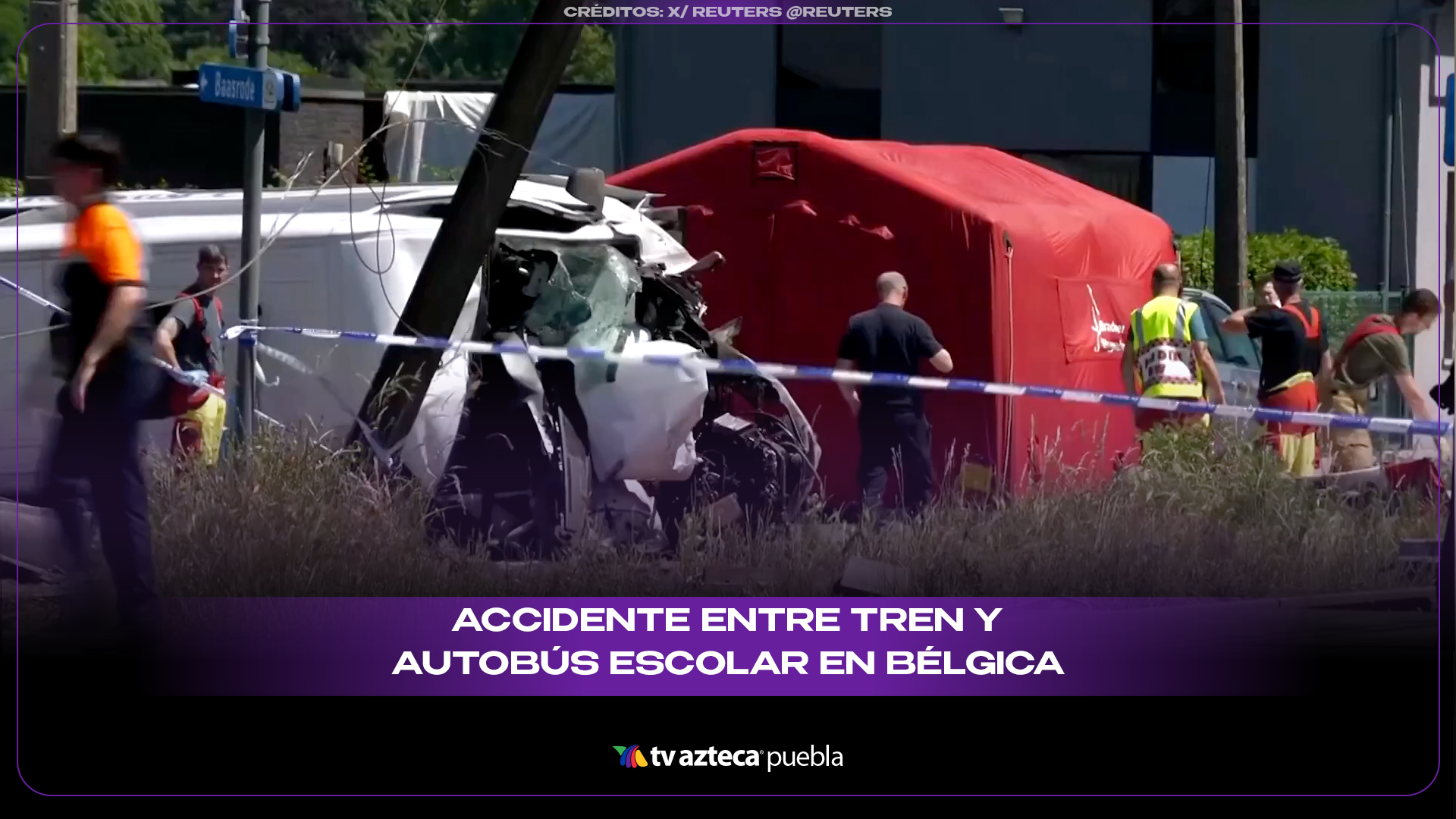 Tren impacta autobús escolar en Bélgica y deja una tragedia cerca de Bruselas