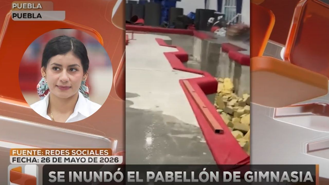 Mientras “La Bonita” Sánchez sigue promocionándose, se inunda el Pabellón Olímpico de Gimnasia del Instituto Poblano del Deporte