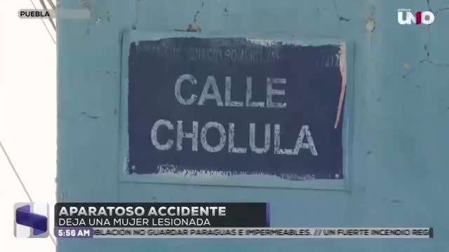 Aparatoso accidente deja una mujer lesionada en Ignacio Romero Vargas