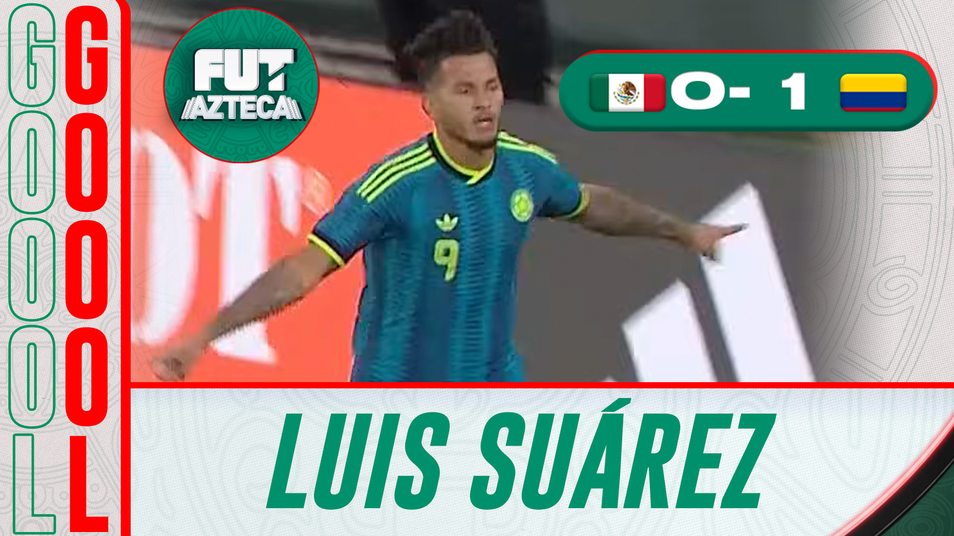 Luis Suárez anota y pone en ventaja a Colombia frente a México
