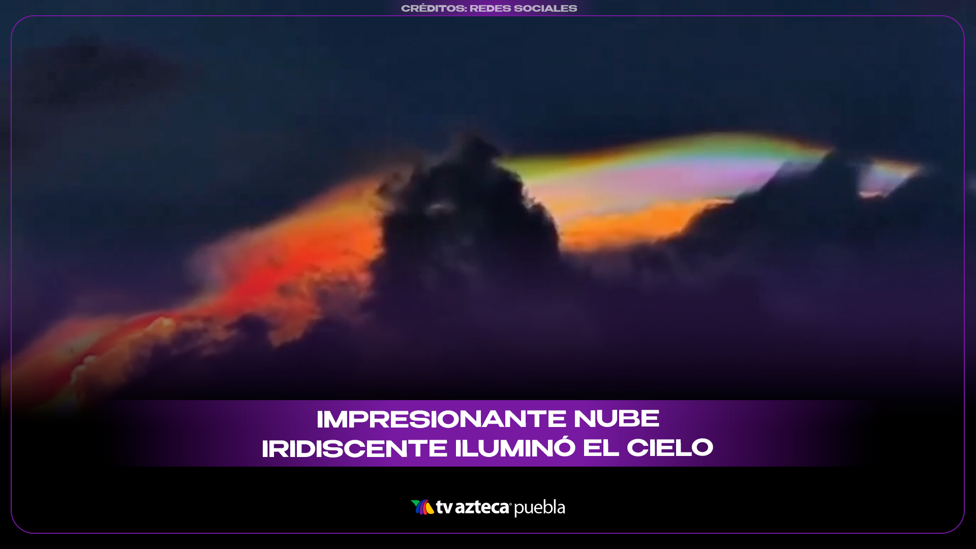 Extraña nube iridiscente ilumina el cielo de Indonesia y se 
