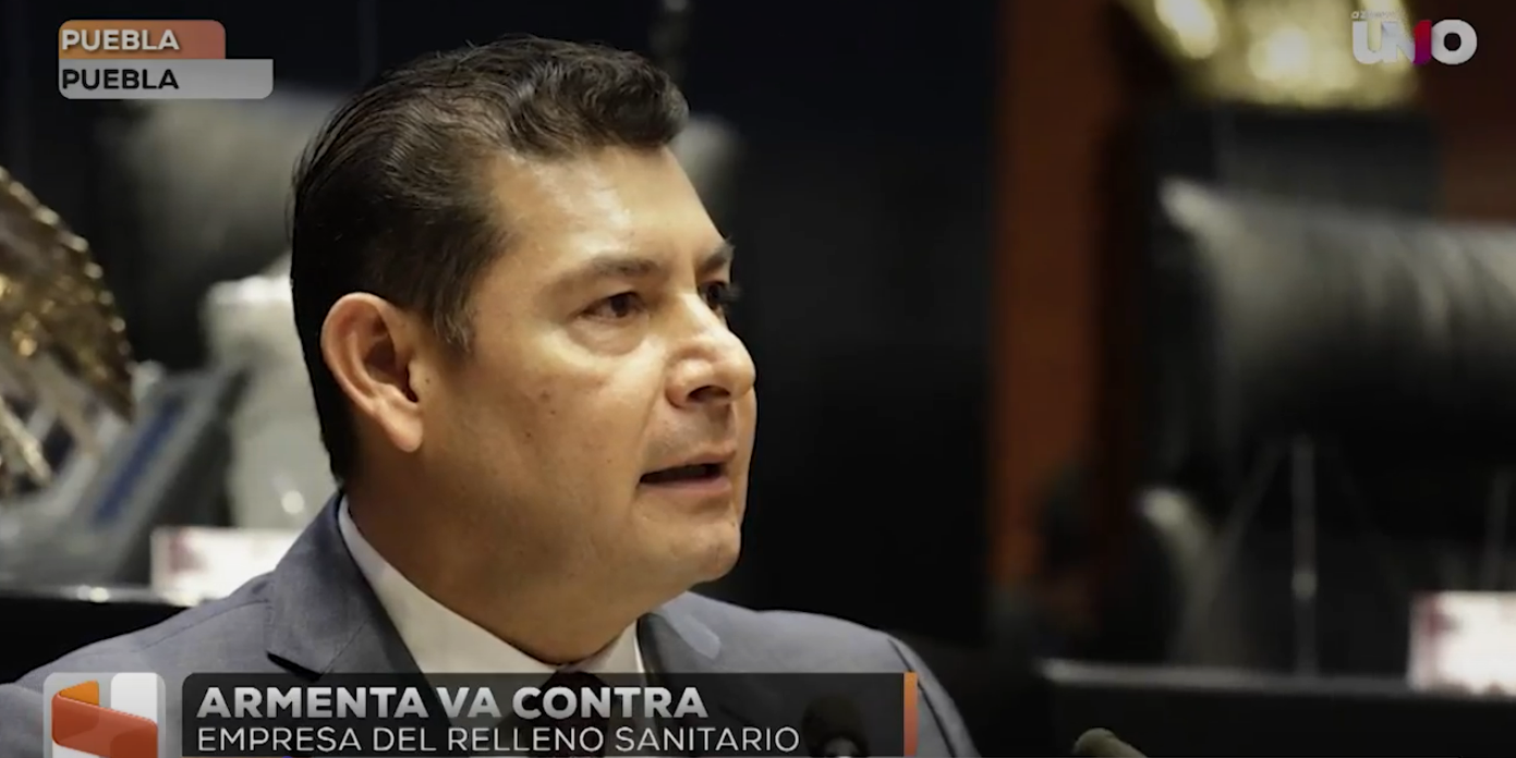Otra vez el gobernador morenista Alejandro Armenta quiere engañar a los poblanos, dice resolver crisis del relleno sanitario, pero la solución vino de otra autoridad