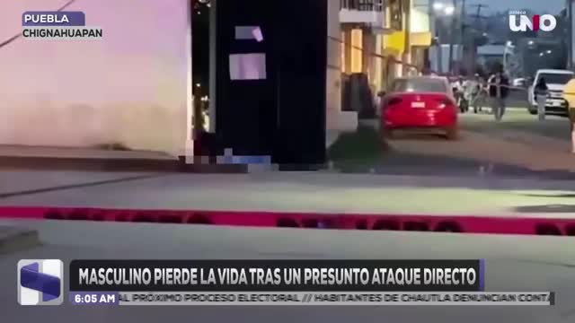 Ataque armado deja a un hombre sin vida en Chignahuapan