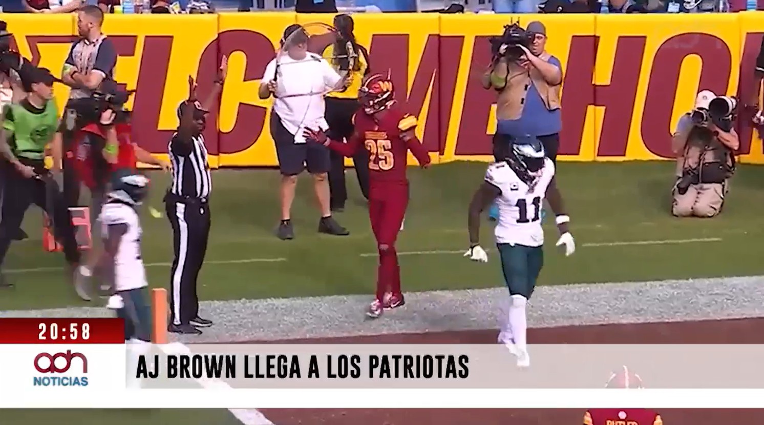 AJ Brown llega a los Patriotas de Nueva Inglaterra