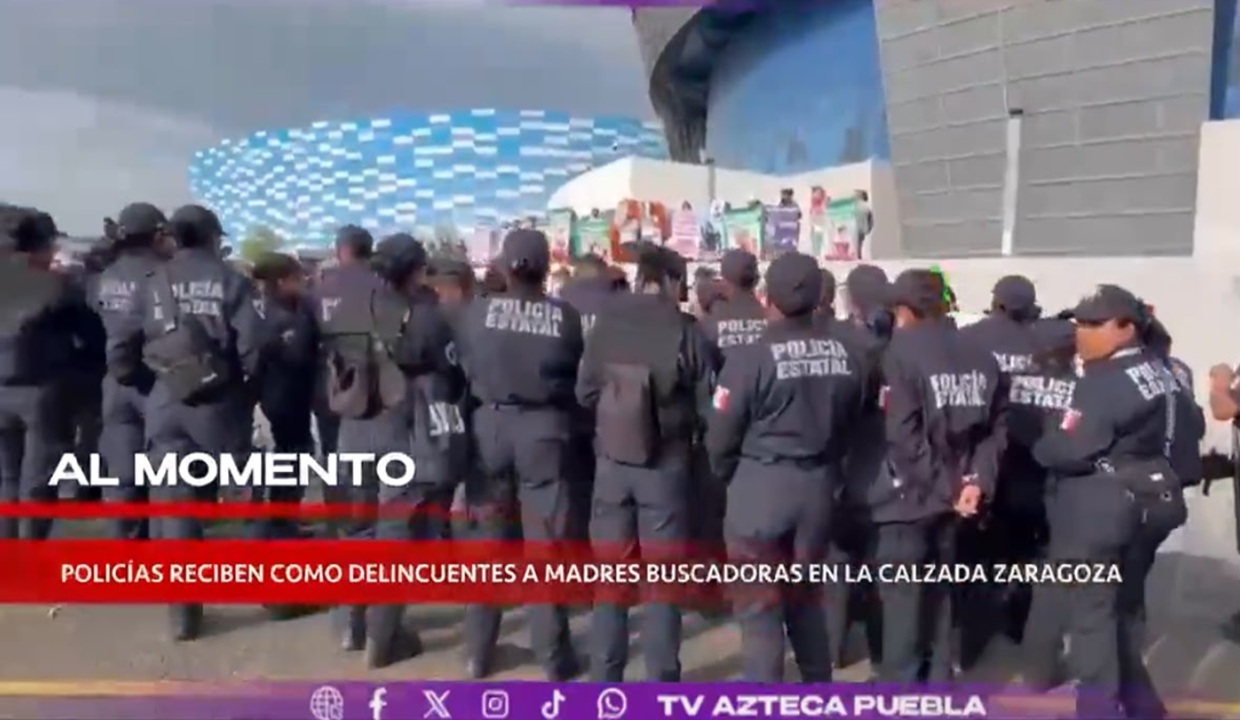 VIDEO: Con represión fueron recibidas madres buscadoras por 