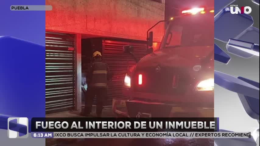 Se registra incendio en colonia La Loma, en Puebla