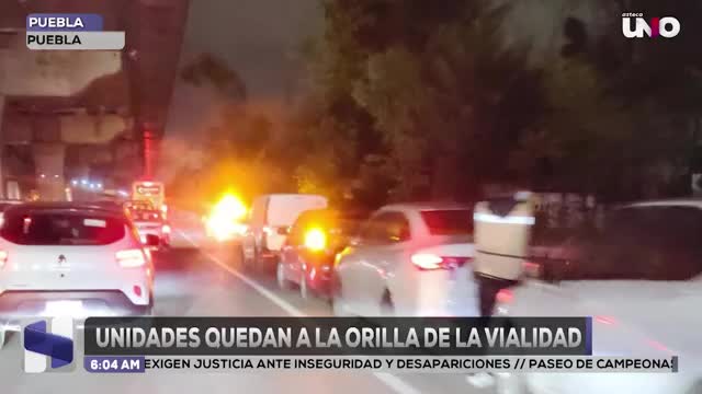 Percance vial en la autopista México-Puebla a la altura de La María moviliza cuerpos de seguridad