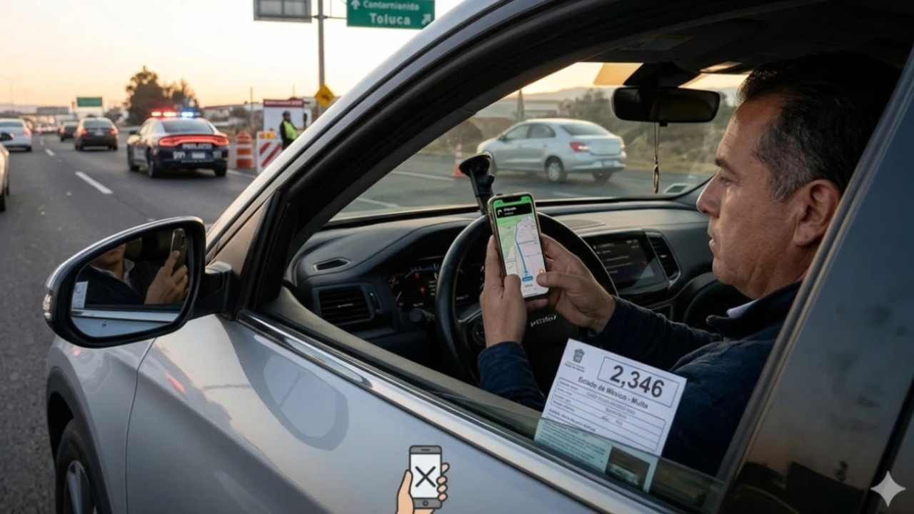 Multas por uso de GPS: Lo que sí y lo que no está prohibido en Edomex