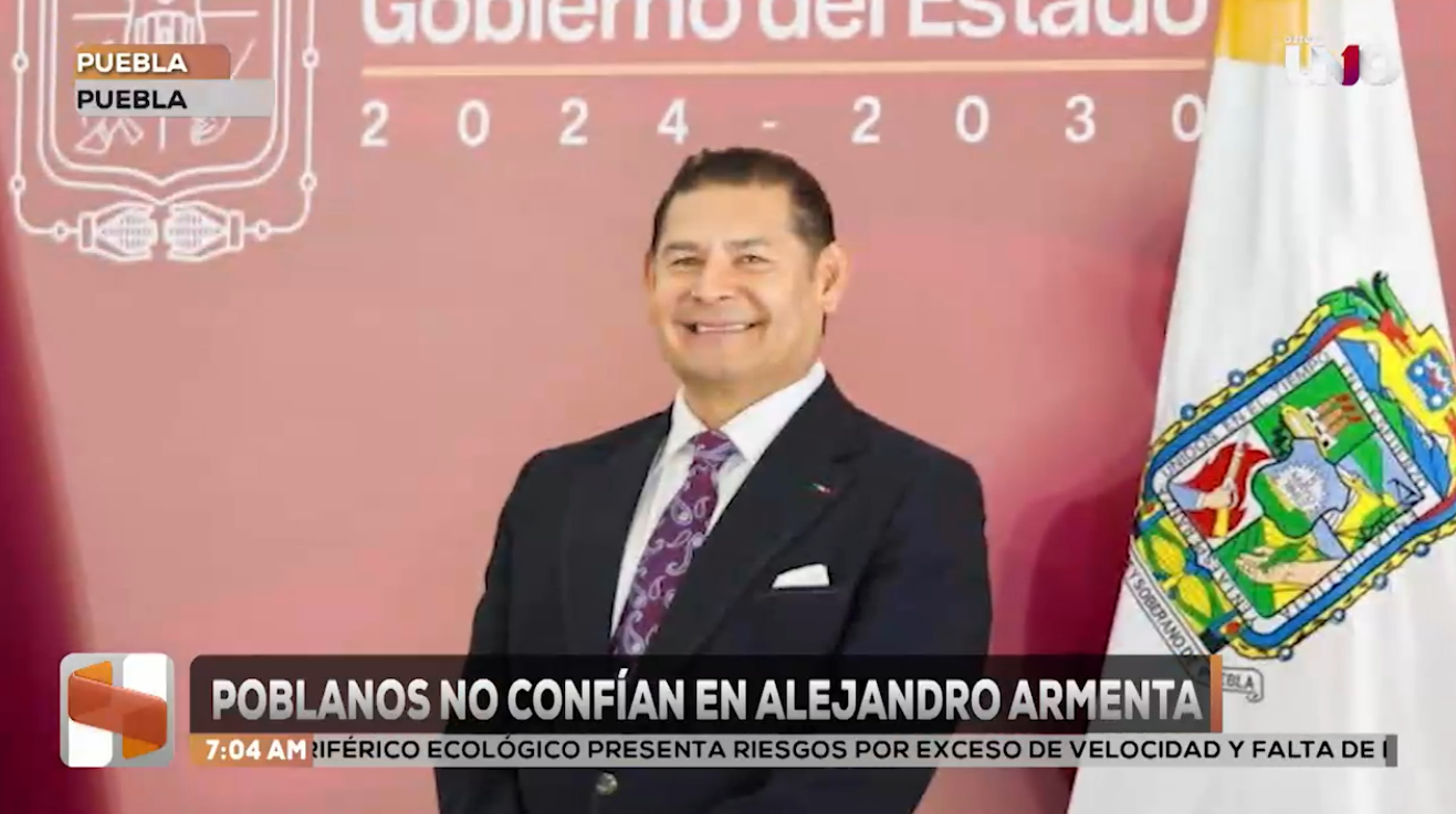 El 66.8% de los poblanos no confían en el gobierno morenista de Alejandro Armenta: INEGI